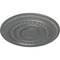 Ekena Millwork Oldham Ceiling Medallion (Fits Canopies up to 8 5/8"), Hand-Painted Platinum, 18"OD x 1 1/4"P CM18OLPLS - alternate 2